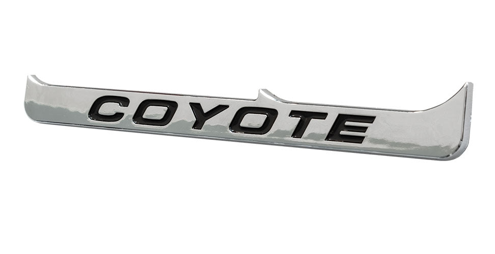 2015-2023 Mustang GT 5.0 Coyote V8 5" Chrome & Black Fender Lower Emblem Accent