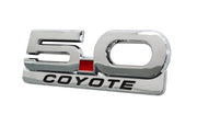 2015-2023 Mustang GT 5.0 Coyote V8 5" Chrome & Black Fender Lower Emblem Accent