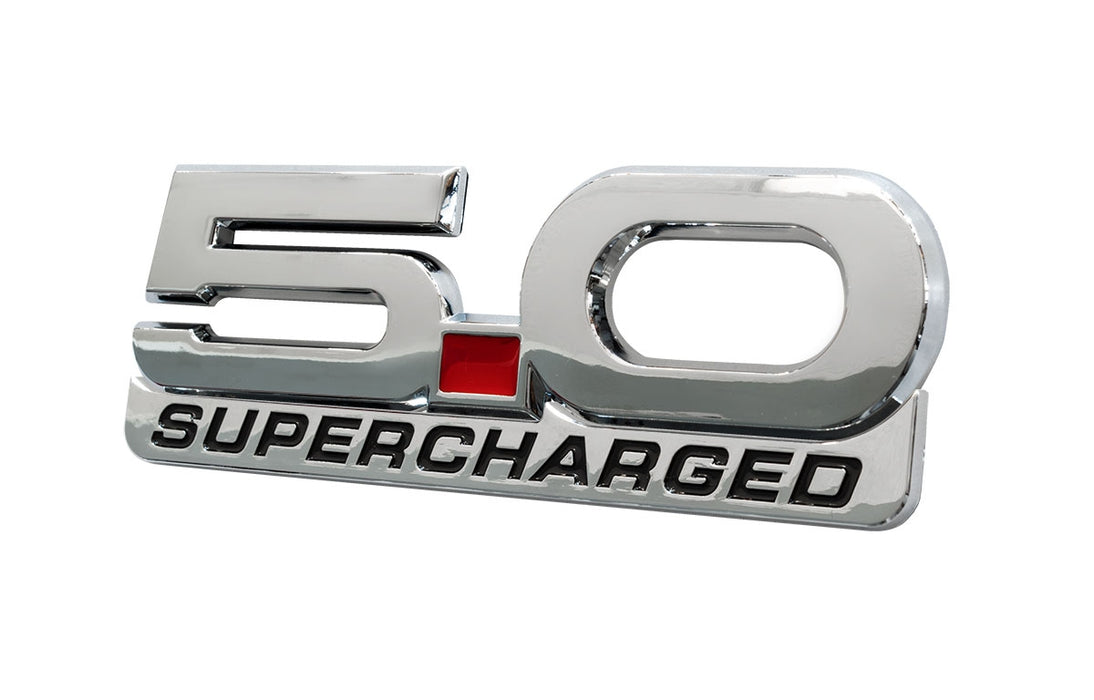 2015-2023 Mustang GT 5.0 V8 Supercharged 5.25" Chrome Fender Lower Emblem Accent