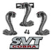 1994-2004 Mustang Cobra SVT Red Eye Snake 4pc Grille, Fender, & Trunk Emblems