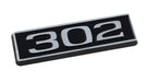 302 Ford Mustang 3.25" Engine Hood Scoop Emblem Badge Black & Chrome