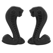 1979-2004 Mustang Cobra Two Tone Black Snake Fender Emblems Left & Right Pair