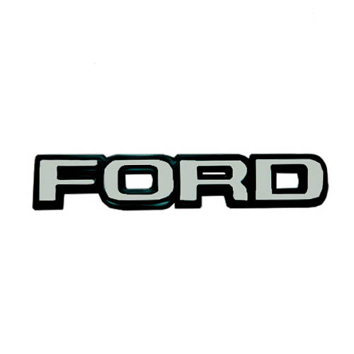 Ford Performance Vehicles Block Lettering FORD Trunk Dash Fender Block Letters Chrome Emblem — Blue Oval Industries