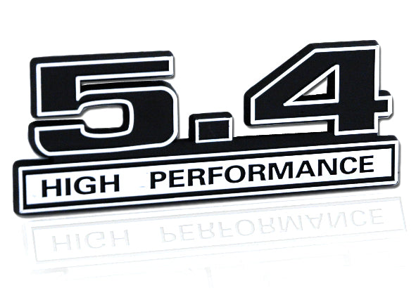Ford Mustang Shelby GT500 Black & Chrome 5.4 High Performance Emblem 5 ...