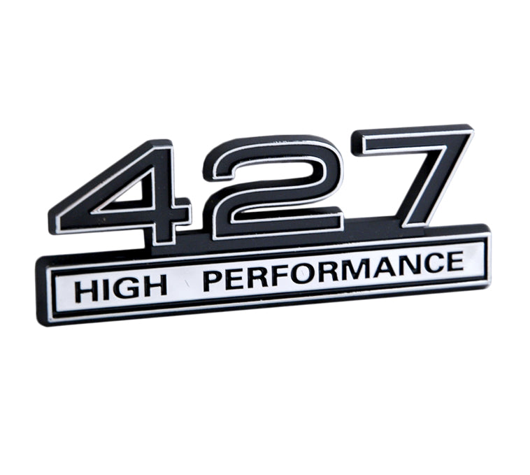 Ford Mustang Black & Chrome 427 427ci High Performance 3D Stick On Emblem