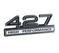 Ford Mustang Black & Chrome 427 427ci High Performance 3D Stick On Emblem