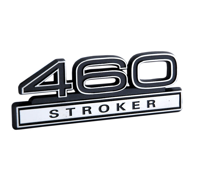 Ford Mustang Black & Chrome 460 Stroker Engine Fender Emblem – Blue ...