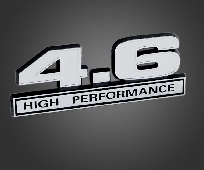 351 Windsor/Cleveland 5.8L High Performance Emblem - Blue & Chrome Engine Logo