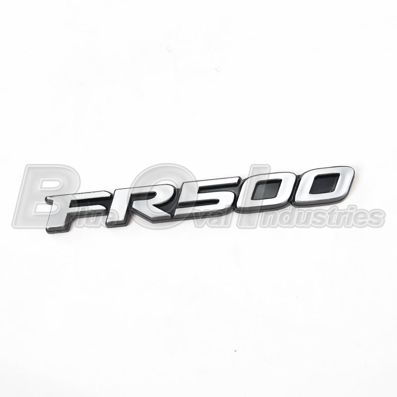 2005-2009 Mustang Black & Chrome Ford Racing FR500 Emblem 4.75" x .5"