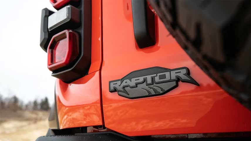 2021-2023 Bronco Raptor Genuine Ford OEM Rear Tailgate Emblem Badge 8.25"