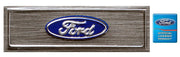1979-1986 Mustang Ford Oval Rocker Panel Door Sill Step Plate Emblem 1.25" x .5"