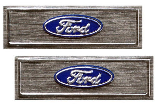 1979-1986 Mustang Door Sill Replacement Ford Oval Emblem - 1.25" Long LH RH Pair