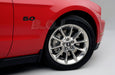 2011-14 Mustang GT 5.0 Liter Gloss Black & Red Fender Emblems - 5.5" Long Pair