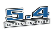 Ford Mustang Shelby GT500 5.4 Nitrous Injected 5" Emblem Badge - Blue & Chrome