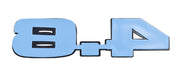 Ford Mustang 4.6 281 Engine Emblems Chrome & Blue 4.75" x 1.25" - Pair