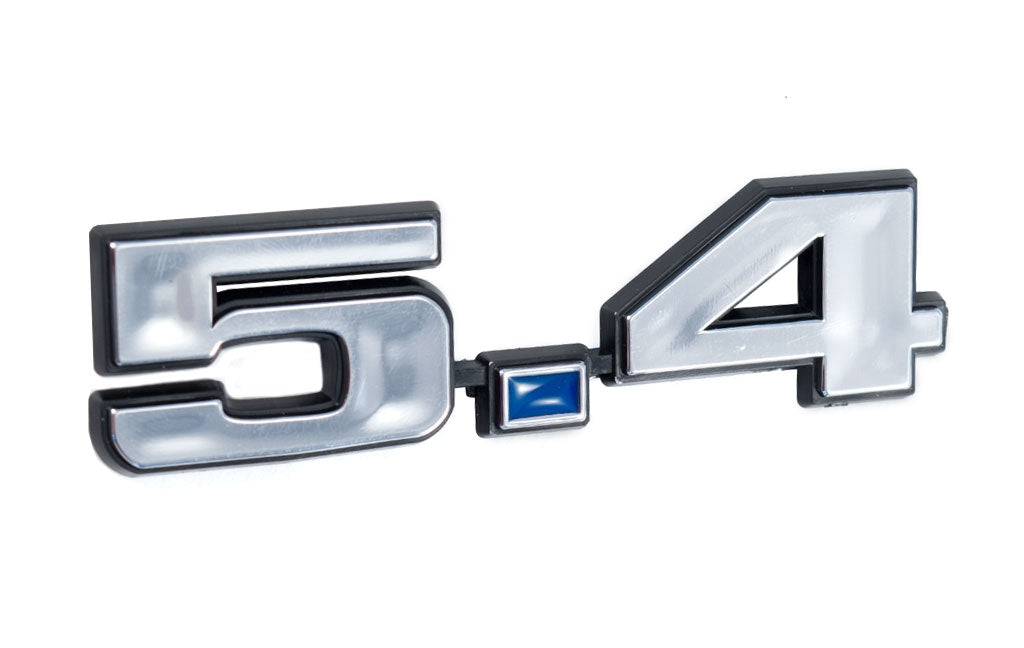 Engine Emblems Ford Mustang 5.4 331 Stroker Engine Emblem Chrome & Blue 4.75
