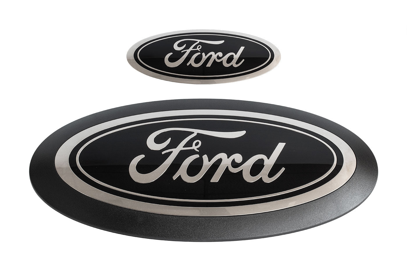 2020-2022 Ford Super Duty No Camera OEM Front Grille Rear Tailgate Emblems Black