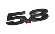 Ford Truck F150 Mustang 5.8 5.8L 351W V8 Gloss Black 5.25" Fender Emblem Badge
