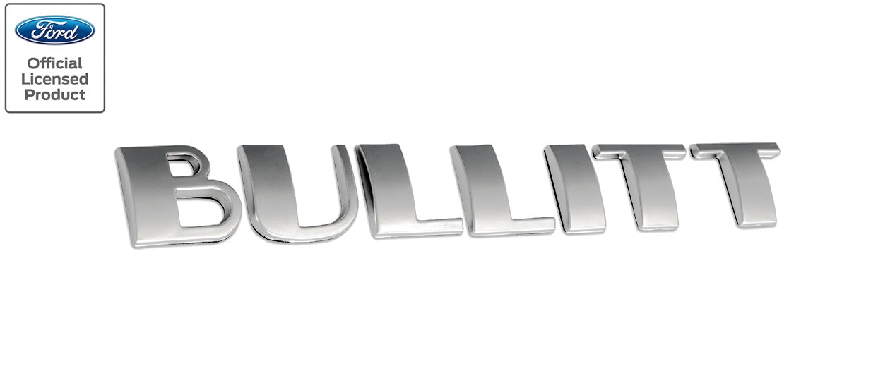 2001 Bullitt Mustang GT Silver Deck Lid Trunk Fender Emblem Letters