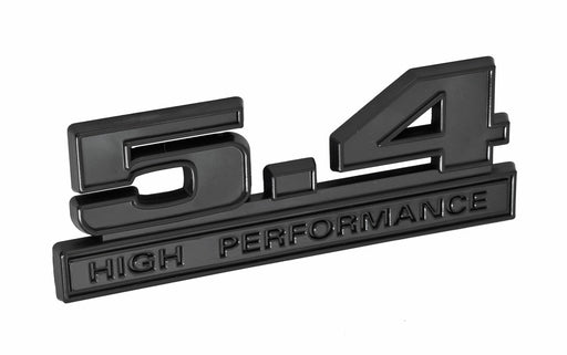 Ford Mustang Black 5.4 High Performance Fender Emblem Badge 5" x 1.75"