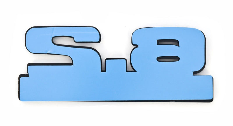 Ford Mustang Black 6.2 High Performance Fender Emblems Badges 5" x 1.75" - Pair