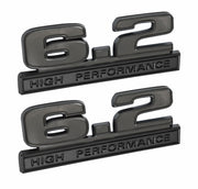 Ford Mustang Black 6.2 High Performance Fender Emblem Badge 5" x 1.75"