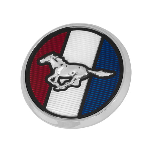 1979-1982 Mustang Front Hood Emblem Red White Blue Running Horse 3.25" Ornament