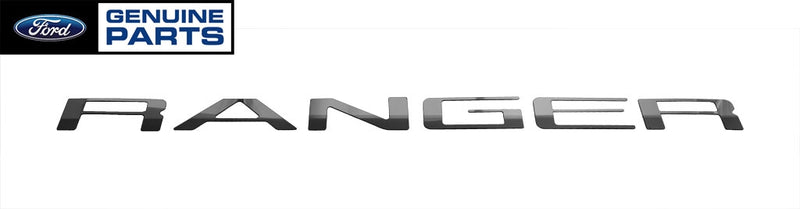 2019-2023 Ranger Genuine Ford OEM Tailgate Letters - Black Platinum
