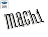 2003-2004 Ford Mustang Mach 1 Rear Deck Trunk Emblem Letters Chrome & Black