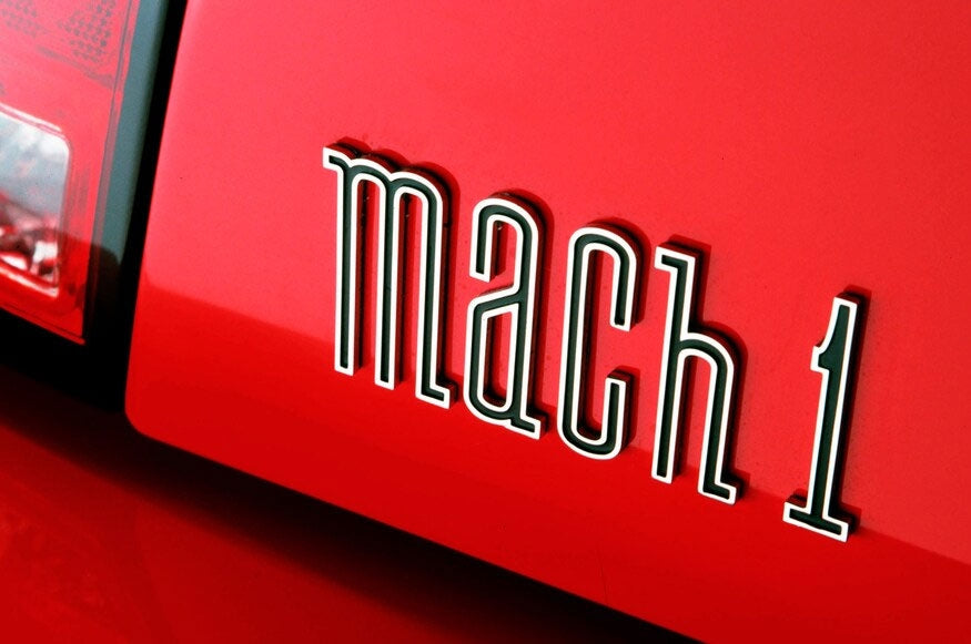 2003-2004 Ford Mustang Mach 1 Rear Deck Trunk Emblem Letters Chrome & Black
