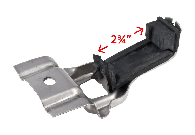 1983-93 Mustang LX GT 5.0 V8 Polished Radiator Upper Mounting Brackets w/ Rubber