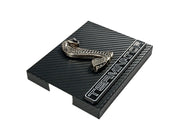 1998-2004 Mustang Carbon Fiber Engine Fuse Box Cover w Cobra & Terminator Emblem
