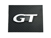 1998-2004 Mustang Carbon Fiber Stainless Engine Fuse Box Cover w/ GT Emblem