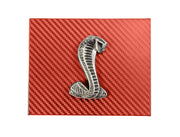 1998-2004 Mustang Red Carbon Fiber Engine Fuse Box Cover w/ Cobra Emblem