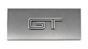 2005-2009 Ford Mustang Brushed Satin Stainless Engine Fuse Box Cover w GT Emblem