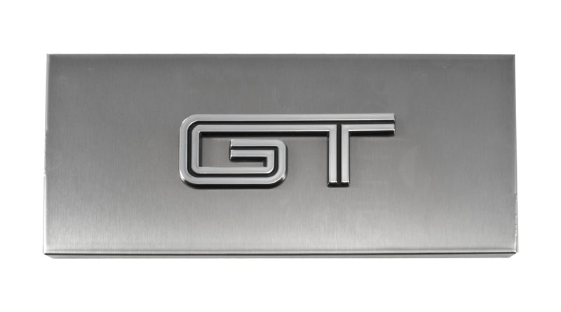 2005-2009 Ford Mustang Brushed Satin Stainless Engine Fuse Box Cover w GT Emblem