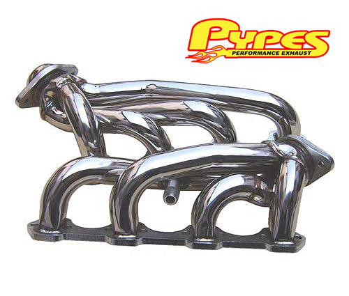 1994-1995 Mustang GT 5.0 PYPES Polished Stainless Steel Short Shorty Headers