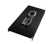 2011-2014 Mustang GT Carbon Fiber Engine Fuse Box Cover w/ Chrome 5.0 Emblem