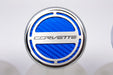 C7 Corvette Automatic 5pc Engine Cap Cover Set - Blue w/ Corvette Name Logo