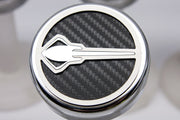 C7 Corvette Manual 6pc Engine Cap Covers Set - Carbon Fiber & Stainless Stingray