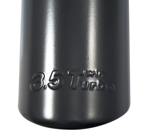 2011-2014 Ford F150 4.5" Black Stainless Exhaust Tip w/ 3.5 Twin Turbo Logo