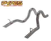 1987-1993 Ford Mustang LX 5.0 Pypes TFM15 Stainless 3" Exhaust Tail Pipes