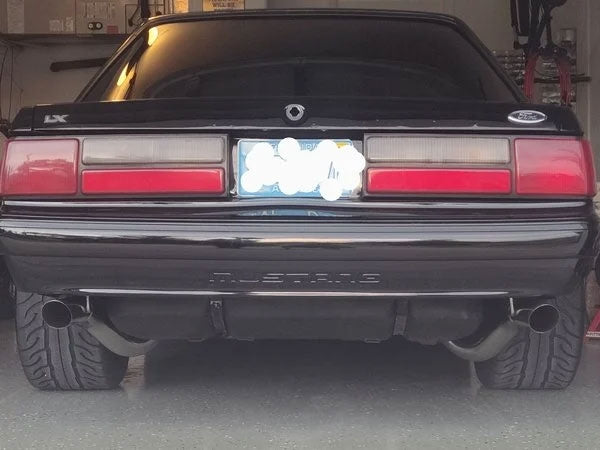 1987-1993 Ford Mustang LX 5.0 Pypes TFM15 Stainless 3" Exhaust Tail Pipes