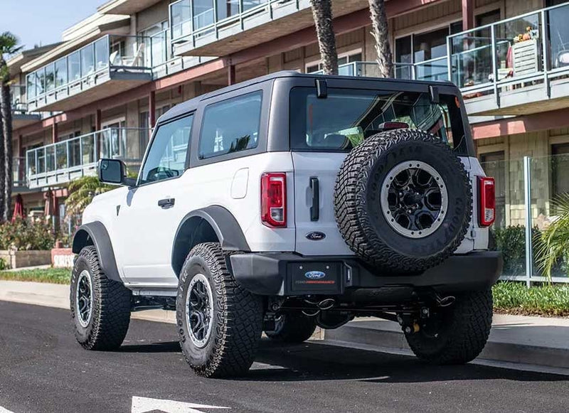 2021-2023 Bronco 2.7 Ford Axle Back Exhaust Chrome Tips & Roush Cold Air Intake