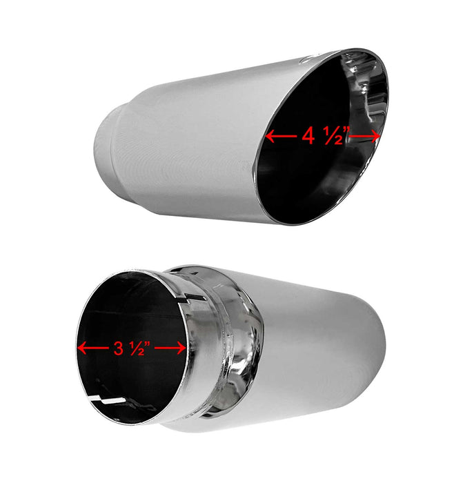 2017-2022 Super Duty OEM Ford Performance M-5260-CT3 Chrome 4.5" Exhaust Tip