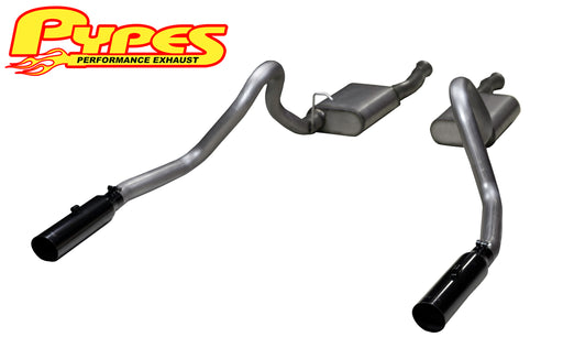 1996-2004 Mustang GT Pypes Phantom Cat Back Exhaust w/ Black Tips