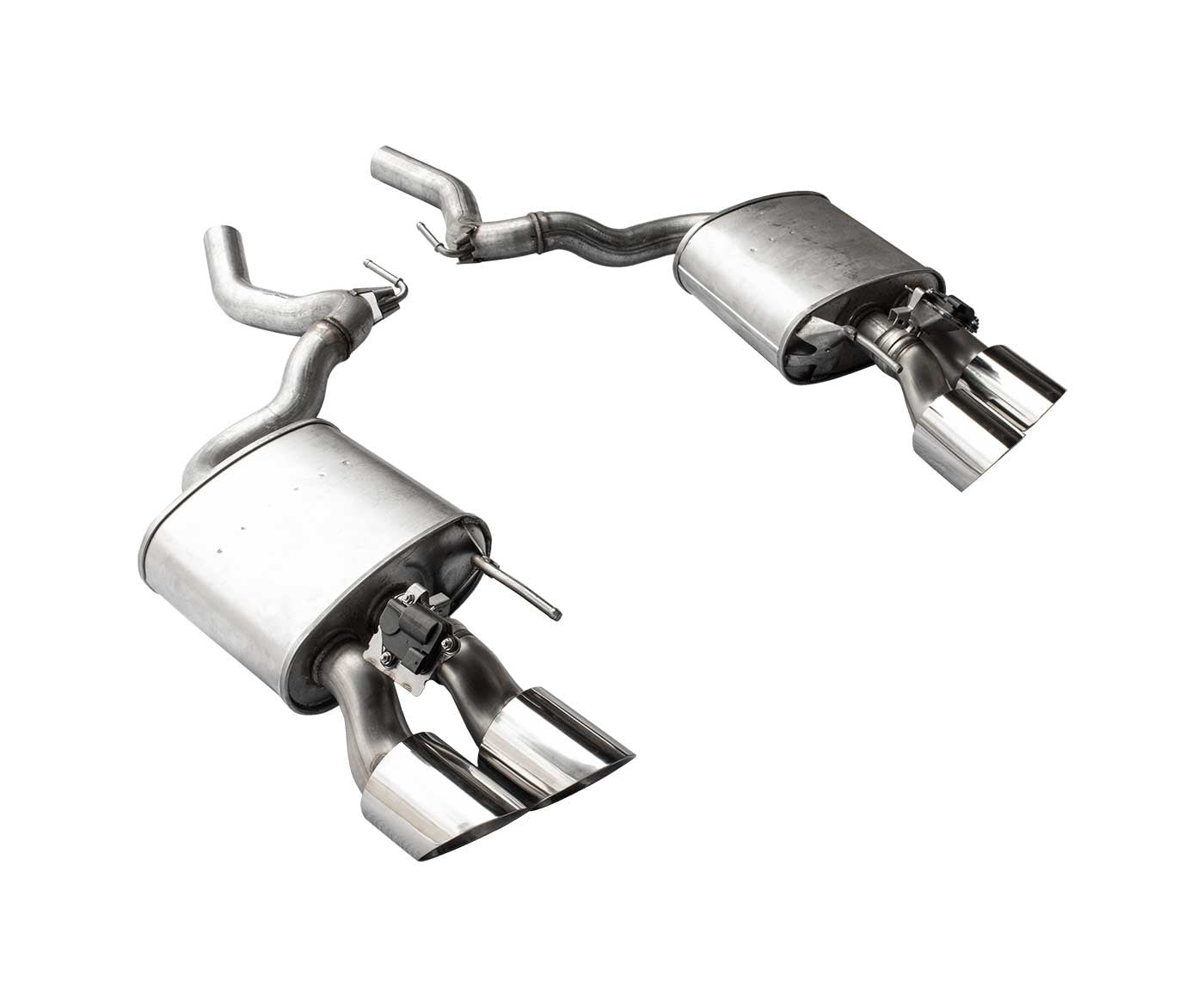 2018-2023 Mustang GT M-5200-ACT1 Mach 1 Quad Tip Active Exhaust w/ Rear Valence