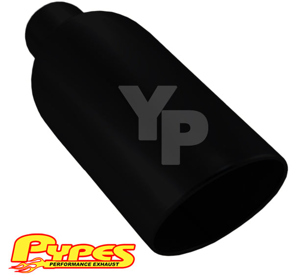 Ford Diesel Truck 4" In 10" Out 18" Long Black Monster Exhaust Tip, Weld On