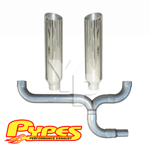 Pypes Ford 6.4L Power Stroke Super Duty Diesel Polished Dual 8" Stacks Kit