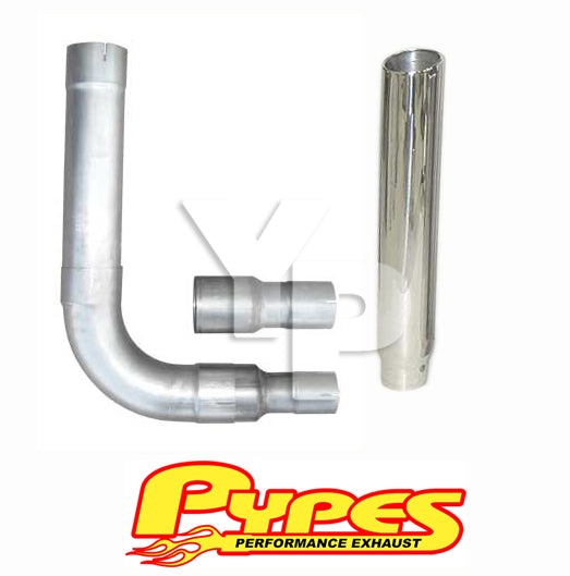 6" Slant Single Stack Stainless Pypes Exhaust Kit for RAM 2500 3500 Diesel